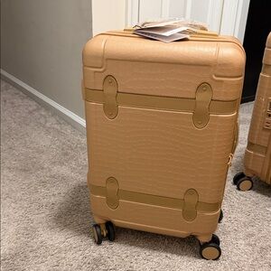 Trnk Carry-On Luggage in Trnk color Almond trunk calpak